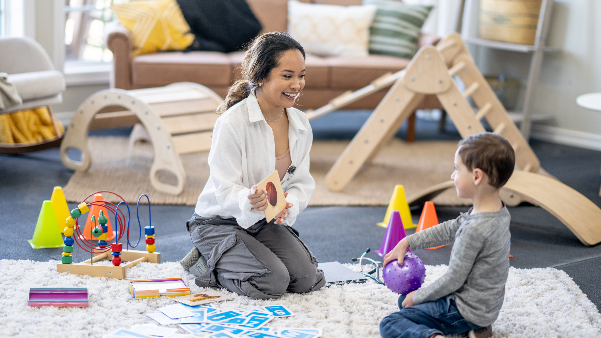 recreational therapy psychologist and kid