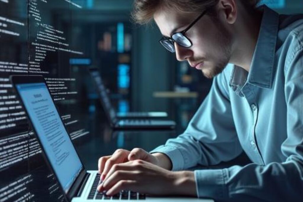 A male grad student using AI to write Statement of Purpose