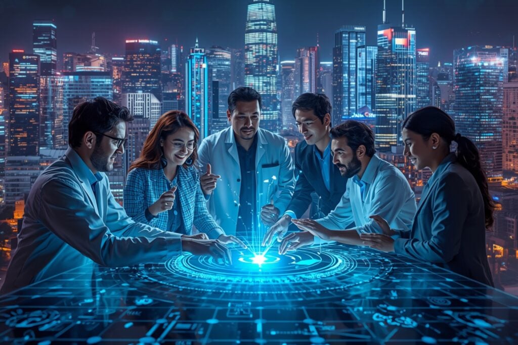 social sciences concept integrating artificial inteligence