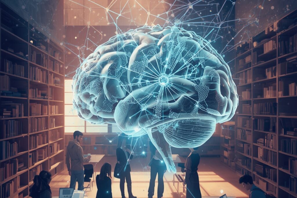 AI assisted research concept