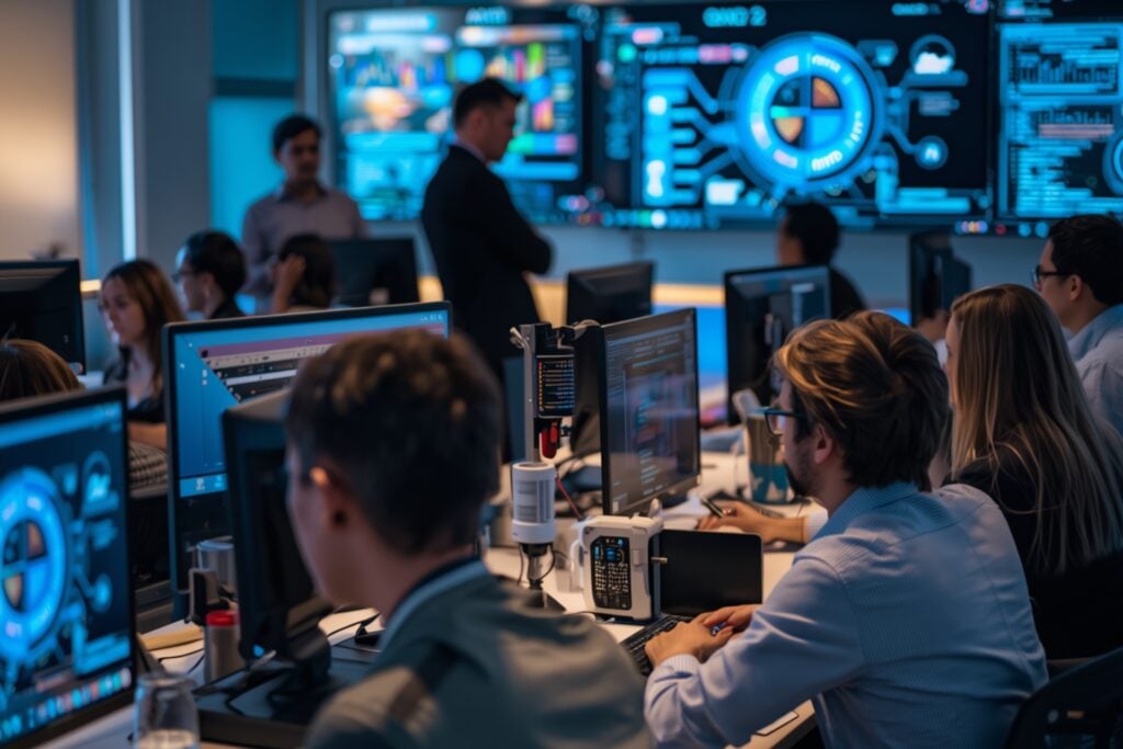 MBA students using AI