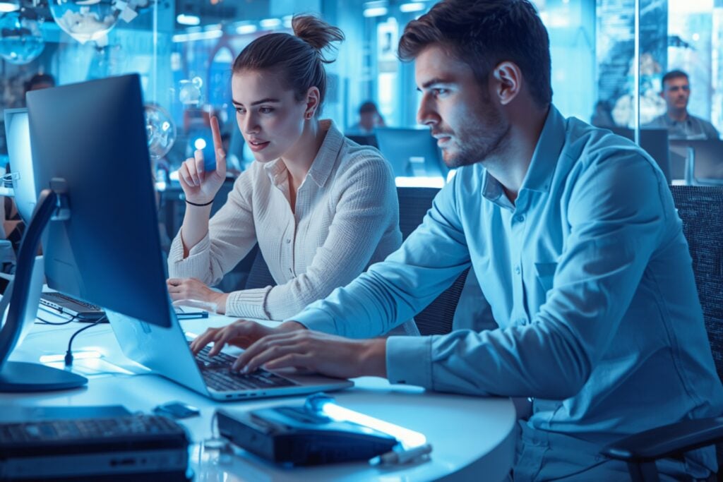 grad students utilizing AI