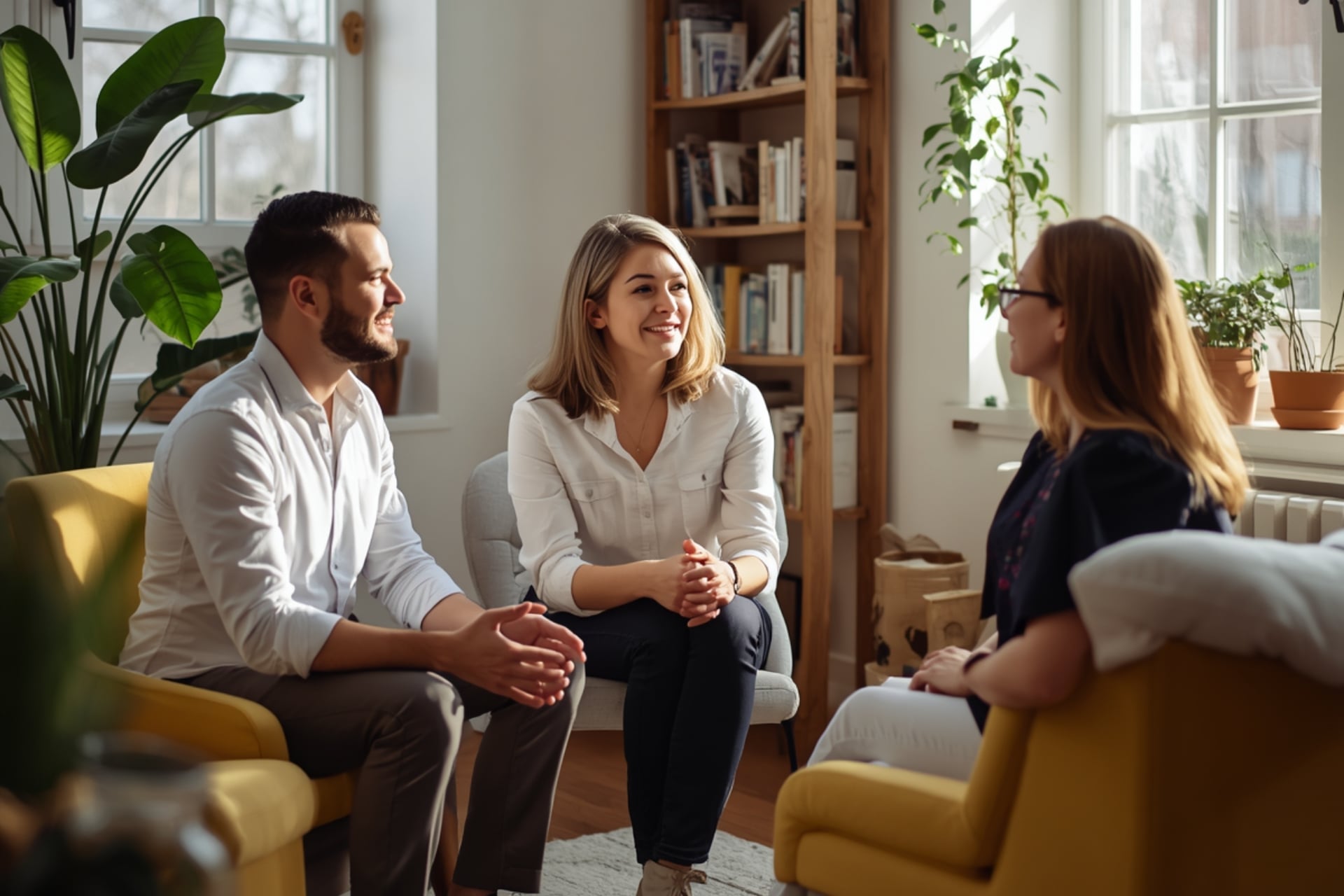 MFT professional in consultation with couple