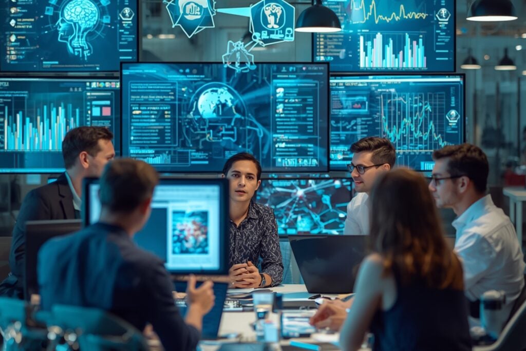 grad school admission team using AI