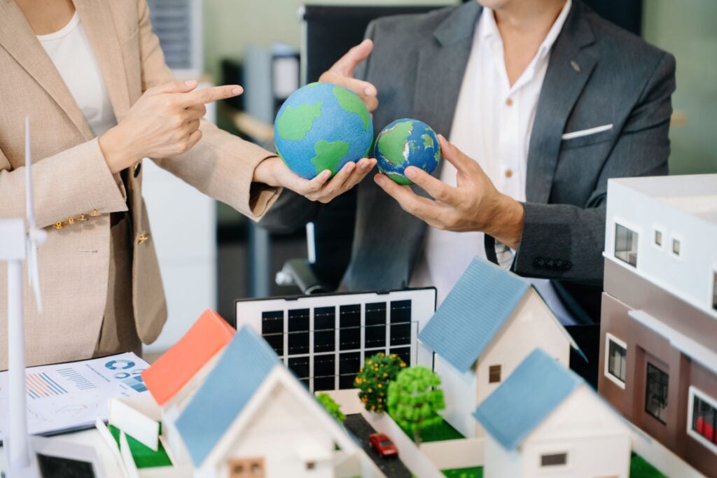Ph.D. in Renewable Energy experts planning on a project